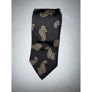 Christian Dior Monsieur Tie Black Paisley Necktie Menswear Fashion